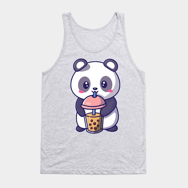 Panda boba tea Tank Top by itsallglittery